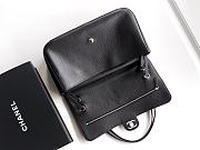 Chanel Maxi Flap bag Calfskin Silver Black 32x19.5x10cm - 2