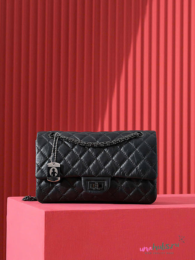 Chanel Flap Bag 2.55 Reissue Black  - 1