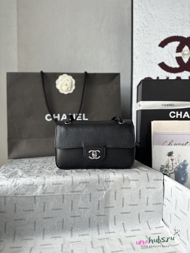 Chanel 26B Maxi mini Black Silver 20x13x6cm - 1