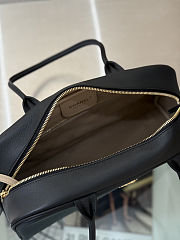 Chanel Large Bowling Bag Calfskin Gold Black 35.5x19x12.5cm - 3