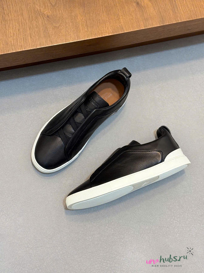 Zegna Triple Stitch Black sneakers - 1