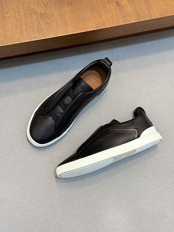 Zegna Triple Stitch Black sneakers