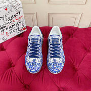 Dolce & Gabbana Majolica-print calfskin Portofino sneakers - 4