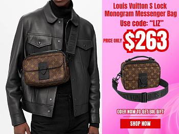 Louis Vuitton S Lock Monogram Messenger Bag 02