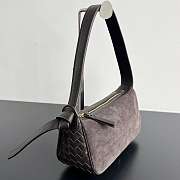 Bottega Veneta Nodo Shoulder Bag Brown 23x10x10cm - 4