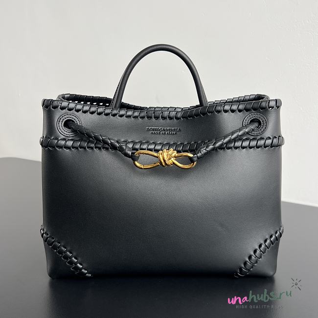 Bottega Veneta Andiamo Black calf leather 32x25x11cm - 1