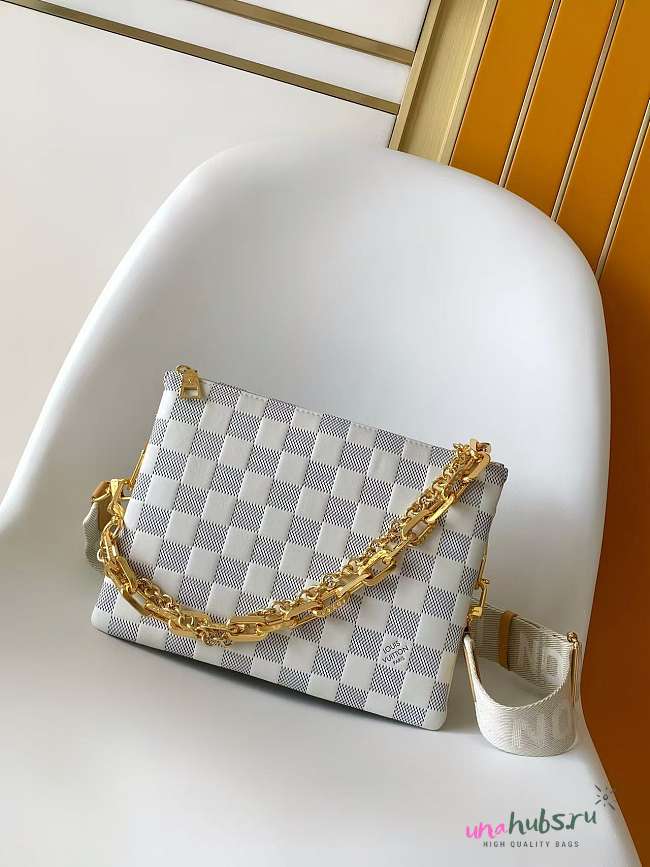 Louis Vuitton Coussin PM Bag Damier Azur 26x20x12cm - 1