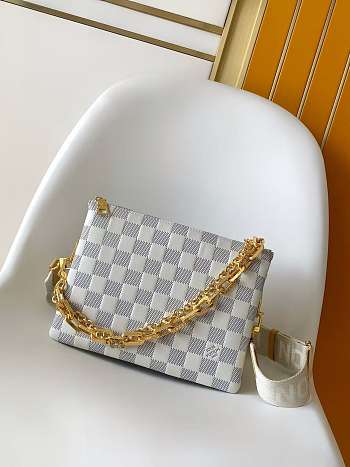 Louis Vuitton Coussin PM Bag Damier Azur 26x20x12cm