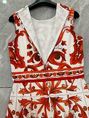 Dolce & Gabbana Majolica-print short dress - 4