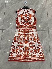 Dolce & Gabbana Majolica-print short dress - 3