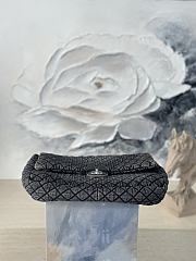 Chanel Denim Denimpression Flap Grey Black 39x26x11cm - 5