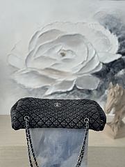 Chanel Denim Denimpression Flap Grey Black 39x26x11cm - 4