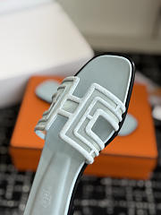 Hermes Oran sandal blue - 4