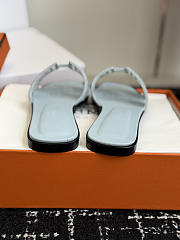 Hermes Oran sandal blue - 3