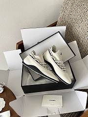 Chanel Sneakers Lambskin & Mixed Fibers White - 3