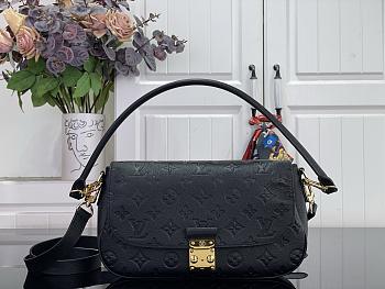 Louis Vuitton Pochette Métis Soft PM Black 25x15x5cm