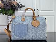 Louis Vuitton Speedy 30 Denim Blue 34x22x19cm - Unahubs - 1