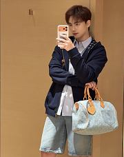 Louis Vuitton Speedy 30 Denim Blue 34x22x19cm - Unahubs - 5
