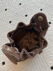 Chanel 25 Mini Handbag Pony Hair Brown 22x20x12.5cm - 5