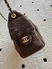 Chanel 25 Mini Handbag Pony Hair Brown 22x20x12.5cm - 2