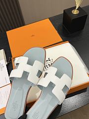 Chanel Oran Blue white Slides - 3