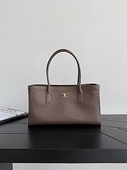 Chanel Small Shopping Tote Dark Brown 39x13x20cm - 1