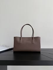 Chanel Small Shopping Tote Dark Brown 39x13x20cm - 4
