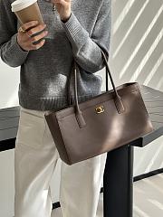 Chanel Small Shopping Tote Dark Brown 39x13x20cm - 3