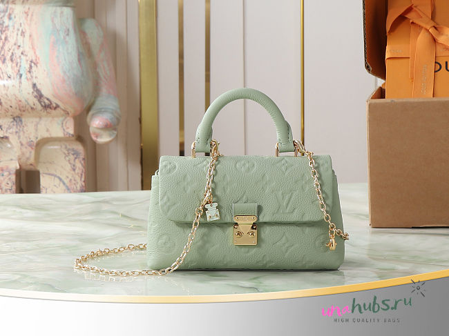 Louis Vuitton Nano Madeleine Handbag Green 21x12.5x6cm - Unahubs - 1