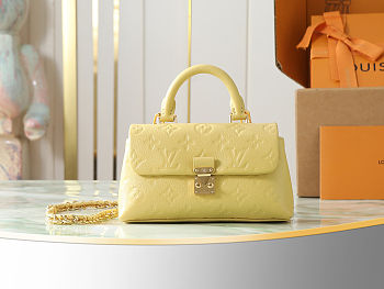 Louis Vuitton Nano Madeleine Handbag Yellow 21x12.5x6cm