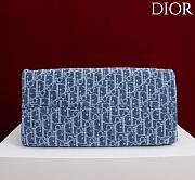 Dior Dioriviera Medium Spongy Book Tote Blue 36x24x20cm - 2