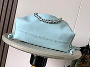 Loewe Flamenco Medium shoulder bag Light blue 30x10.5x20cm - 4