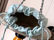 Loewe Flamenco Medium shoulder bag Light blue 30x10.5x20cm - 3
