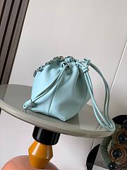 Loewe Flamenco Medium shoulder bag Light blue 30x10.5x20cm - 2