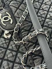 Chanel Denim Denimpression Flap Grey Black 33x20x10cm - 2