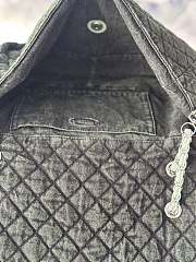 Chanel Denim Denimpression Flap Green Black 33x20x10cm - 2