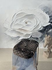 Chanel Denim Denimpression Flap Rose Black 33x20x10cm - 5