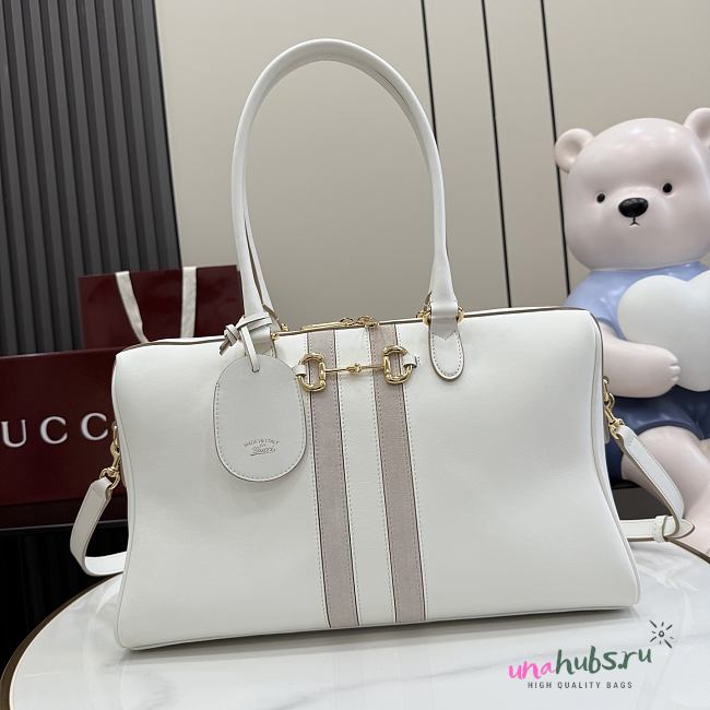 Gucci Borsetto large boston bag White 38.5x12.5x13cm - Unahubs - 1