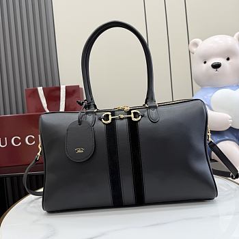 Gucci Borsetto large boston bag Black soft 38.5x12.5x13cm - Unahubs