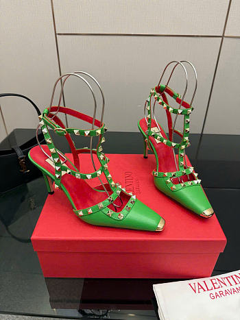 Valentino green high heel 9cm