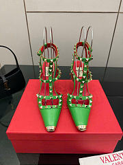 Valentino green high heel 9cm - 3