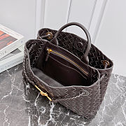 Bottega Veneta East-West Andiamo Dark Brown Bag - 29x18x10cm - 3