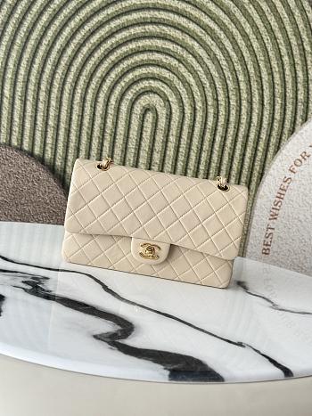 Chanel Vintage Classic Double Flap Bag in Beige 26cm