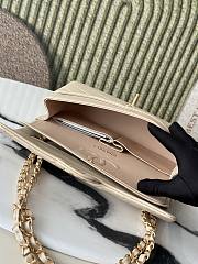 Chanel Vintage Classic Double Flap Bag in Beige 26cm - 5