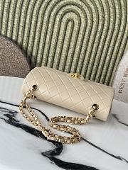 Chanel Vintage Classic Double Flap Bag in Beige 26cm - 3