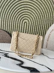 Chanel Vintage Classic Double Flap Bag in Beige 26cm - 2
