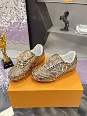 Louis Vuitton Footprint Soccer Gold Sneaker - 3