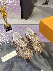 Louis Vuitton Footprint Soccer Gold Sneaker - 2