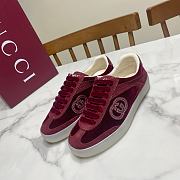 Gucci Velvet Burgundy sneaker - 1