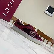 Gucci Velvet Burgundy sneaker - 4